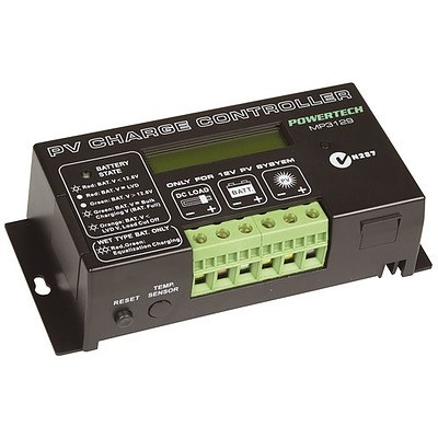 PowerTech MP3129 20A Solar Charge Controller with LCD Display