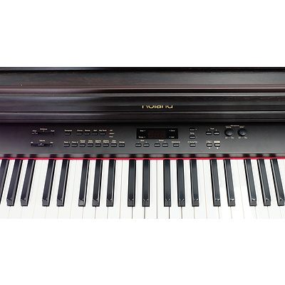 Roland HP 530 Digital Piano with Seat and Padded Cover Made in Japan