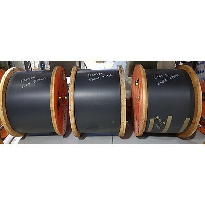 Three 250Metre Copper Spools