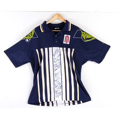 Signed Victorian Bush Rangers Mercantile Cup, Season 99 (2000) Jersey with Twelve Signatures