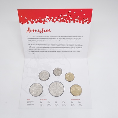 Armistice One Hundred Years On 2018 Uncirculated Year Set and 2016 Australian Paralympic Team 2016 $2 Coloured Uncirculated Coin