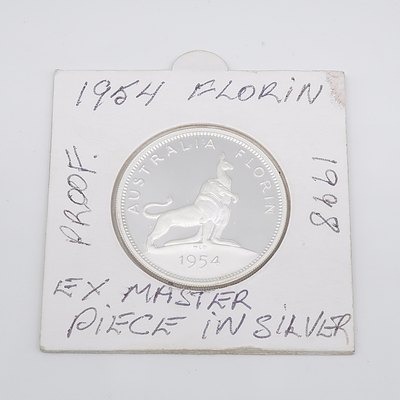 1998 Silver Proof 20 Cent of 1954 Florin Coin Australia Ex Masterpieces
