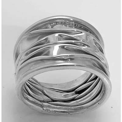 Modern Sterling Silver Ring