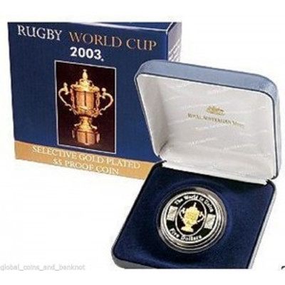 Australia $5 Proof 2003 Rugby World Cup