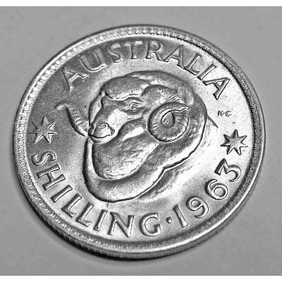 Australia Silver Coin: Shilling 1963 (X1)