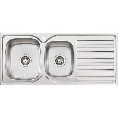 Oliveri Endeavour 1 & 3/4 Bowl Topmount Sink With Drainer - RRP $300.00 - New