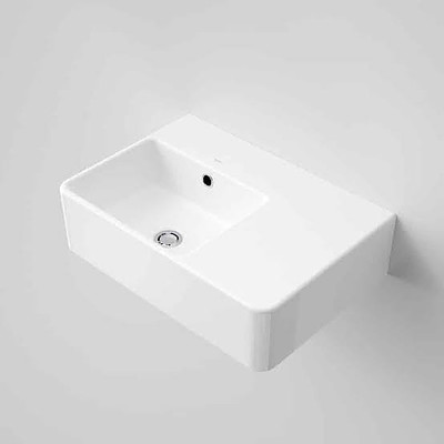 Caroma Cube Ceramic 570mm Wall Basin Lavatory Sink - 864115W - RRP $550.00 - Brand New