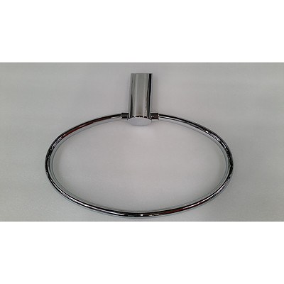Parisi Chrome Oval Towel Ring - RRP $120.00 - Brand New