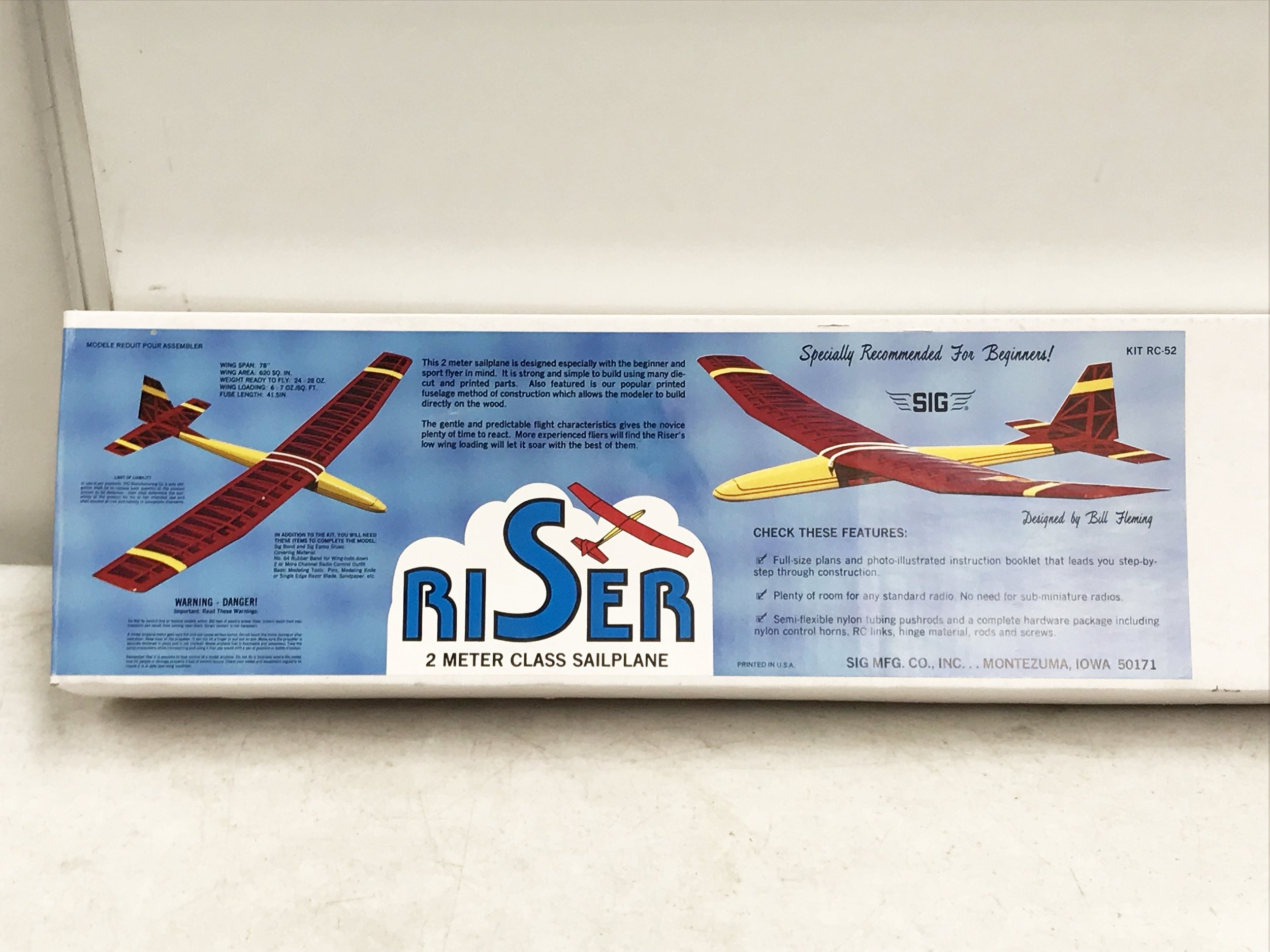 SIG Riser Kit 2M Sailplane RC Model Lot 1079676 ALLBIDS