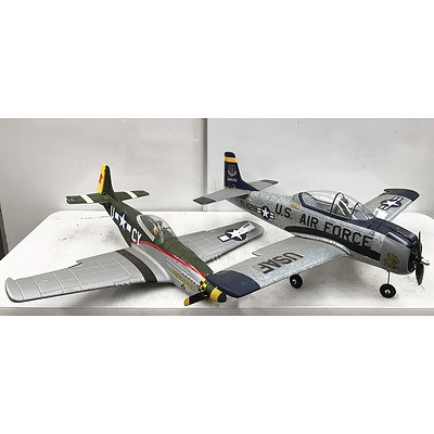 Two Foam Air Force Fighter Plane RC Models