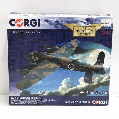 Limited Edition Corgi Avro Lancaster B.III Model Plane RRP $379