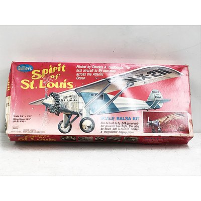Guillow's Spirit of St.Louis Scale Model Plane