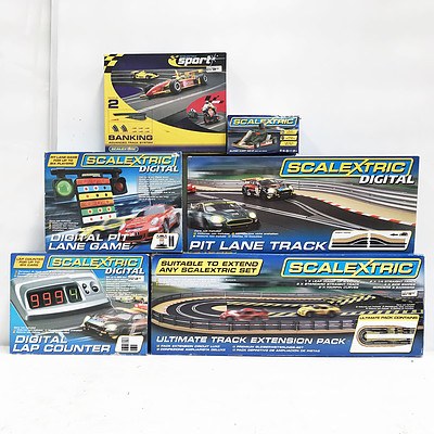 Scalextric Slot Car Racing Set and Accessories RRP Over $300
