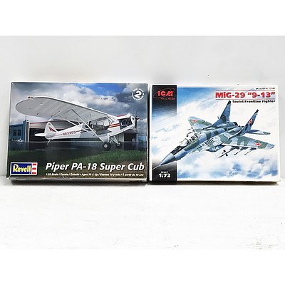 Two Plastic Model Plane Kits