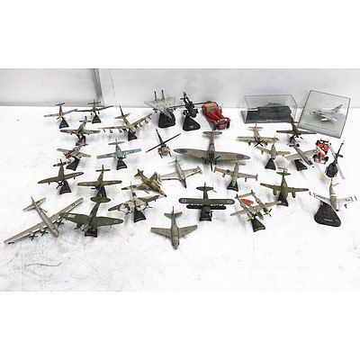 Lot of Mixed Model Planes, Cars, Helicopters and More