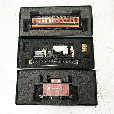 Three Spectrum Locomotive and Carriages