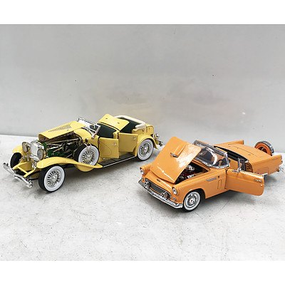 Two Scale Model Vintage Cars