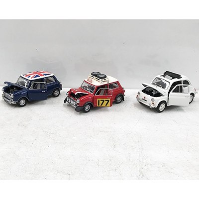 Three Scale Model European Cars