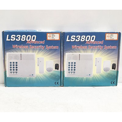 Two Lafayette LS-3800 Wireless Alarm Systems