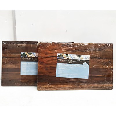Two Acadia Wood Chopping Boards