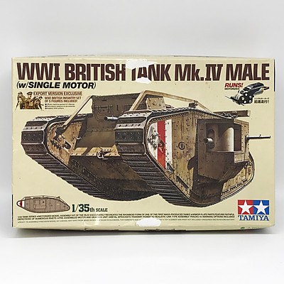 WWI British Tank Mk.IV Male Model
