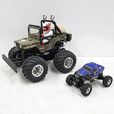 Two Remote Controlled 4WD Cars