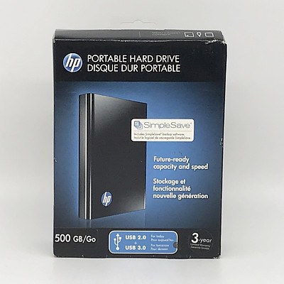 HP Portable Hard Drive 500 GB