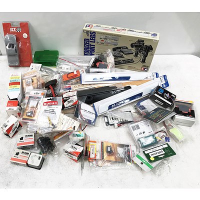 Bulk Lot of Model Plane and Helicopter Accessories and Parts