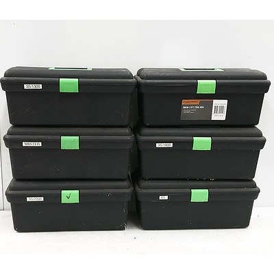 Six Craft Right Tool Boxes