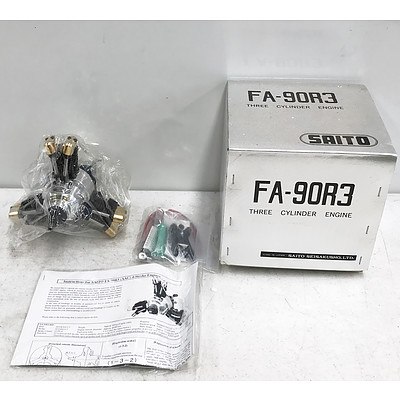 Saito FA-90R3 Three Cylinder Engine For RC Aeroplanes RRP Over $1000