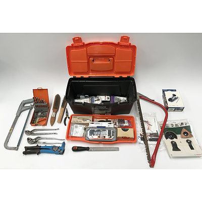 Trojan Toolbox with Tools and Dremel Attachments