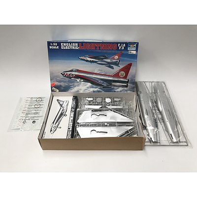 Trumpeter English Electric 1:32 Scale Lightning with F.1A or F.3 Tail Fin Model Plastic Model Plane Kit RRP $130