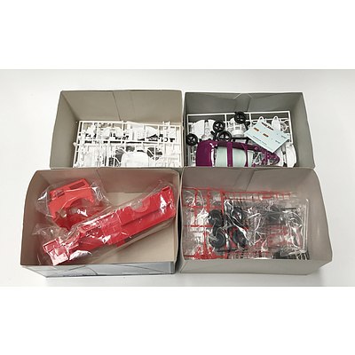 Revell Snap Tite Mack Fire Pumper 1:32 Scale Plastic Model Kit and Plymouth Prowler with Trailer 1:25 Plastic Model kit