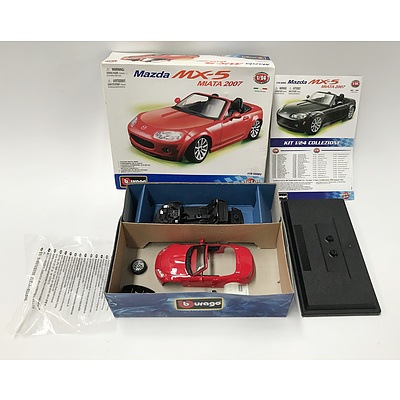 Burago Mazda MX-5 Miata 2007 DIY 1/24th Scale Model Kit