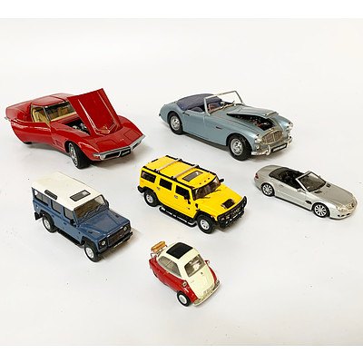 Lot of Six Toy Model Cars