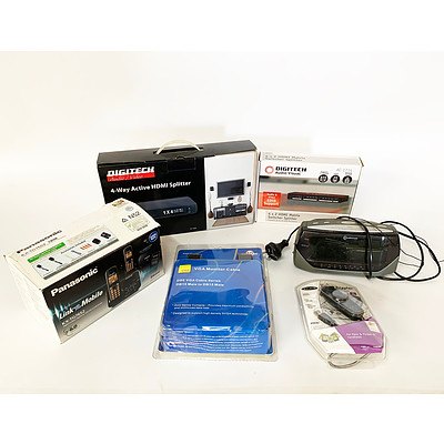 Lot of Various Electronic Gadgets Including Audio Visual Equipment, Adapters,Cables and More