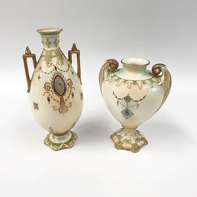 Pair of Stoke-On-Trent Vases Made in England