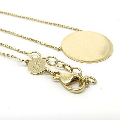 9ct Yellow Gold Necklace, 2.5g