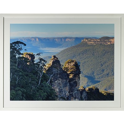 Large Framed Photograph of The Three Sisters