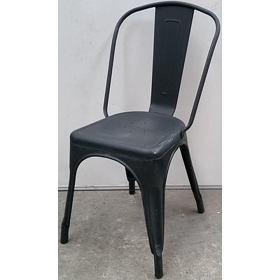 Metal Cafe Chairs - Lot of Four