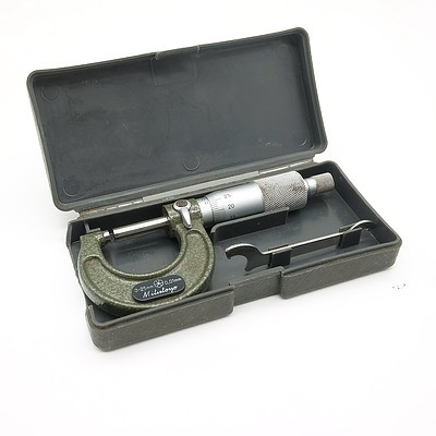 Mitutoyo Micrometer with Case