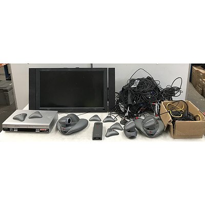 Polycom Video Conferencing System and Accessories