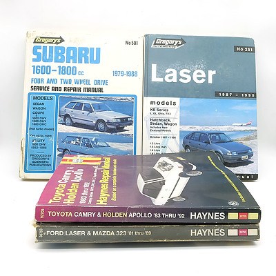 Group of Four Assorted Workshop Service and Repair Manuals