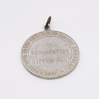 1954 City of Rockhampton Queen Elizabeth II Visit Medallion