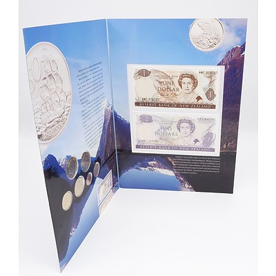 New Zealand Coin and Note Set