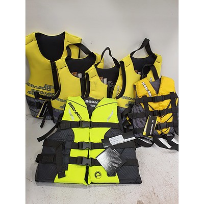 Sea-Doo Child/Youth/Teen Life Jackets *Brand New*  RRP $480 - Lot of 6
