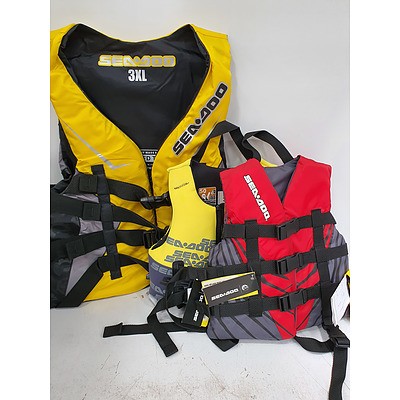 Sea-Doo 3XL/Youth/Child Life Jacket *Brand New*  RRP $220 - Lot of 3