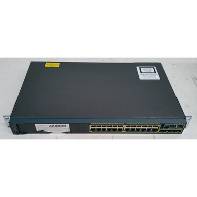 Cisco Catalyst (WS-C2960S-24TS-L V03) 2960-S Series 24-Port Gigabit Managed Switch