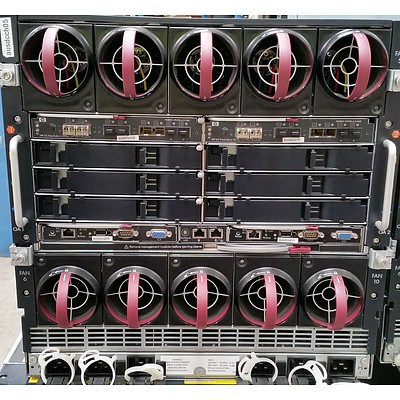 HP BladeSystem c7000 Enclosure w/ 16 x HP ProLiant Blade Servers