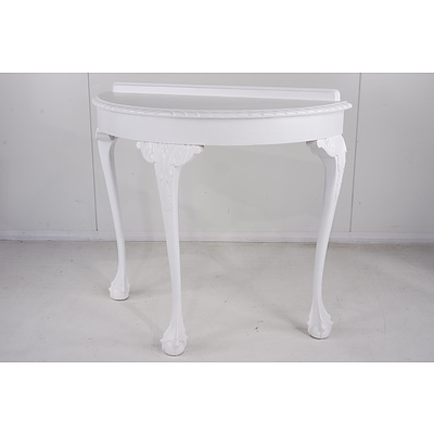 Queensland Maple White Painted Hall Table